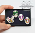 1:12 Dollhouse Miniature Porcelain Mardi Gras Mask Set (4 Pieces) RP 1.605/6
