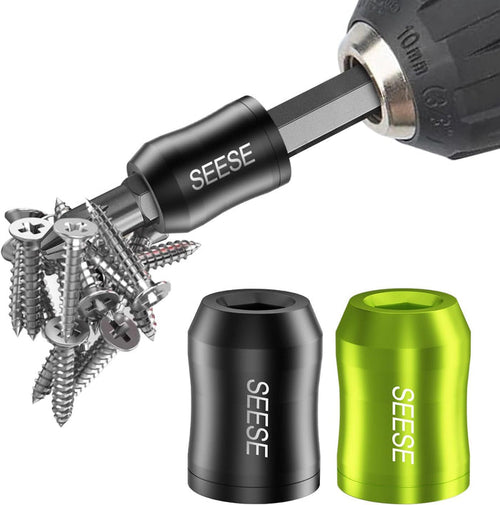 strong magnetic ring that instantly magnetizes any 1/4 inch hex shank bit