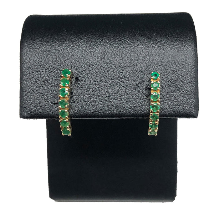 14k Gold & Emerald Earrings