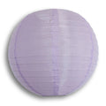 18 Inch Light Purple Shimmering Nylon Lantern, Parallel Ribbing, Durable, Hanging - Luna Bazaar | Boho & Vintage Style Decor