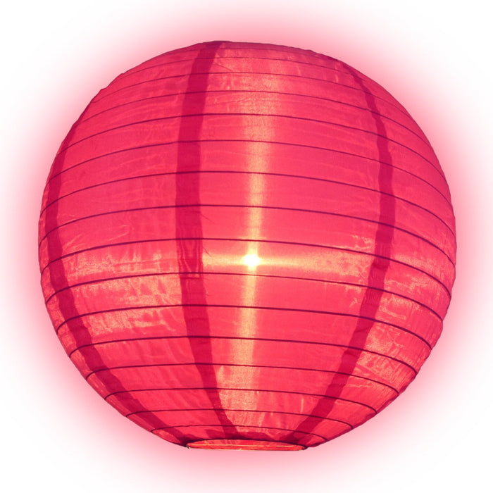 18 Inch Ultra Violet Shimmering Nylon Lantern, Even Ribbing, Durable, Hanging - LunaBazaar.com - Discover. Celebrate. Decorate.
