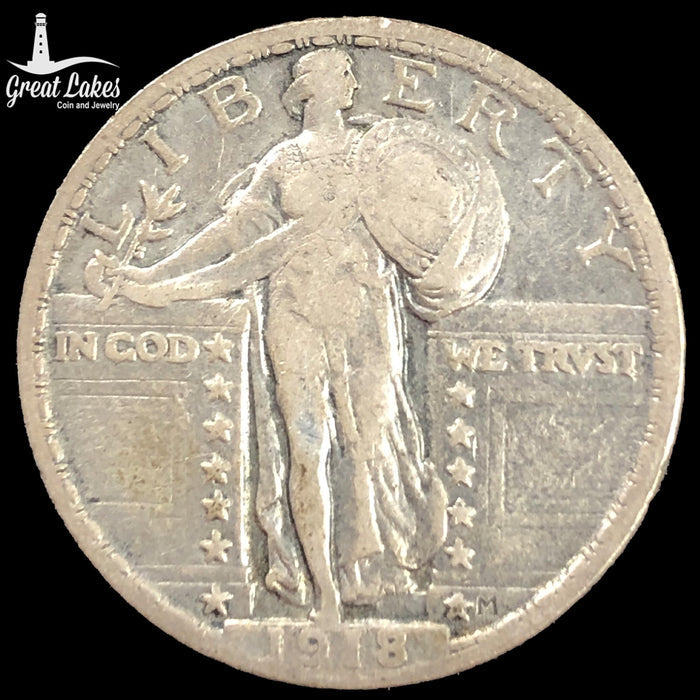 1918 Standing Liberty Quarter (VF)