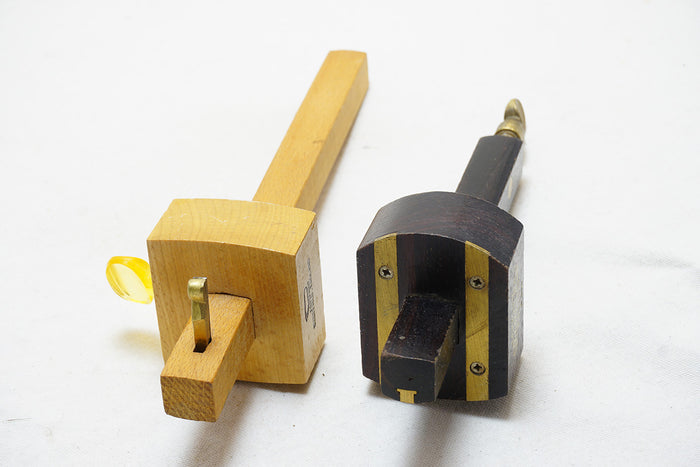 2 LIKE NEW MARPLES MORTISE GAUGE + FOOTPRINT SLITTING GAUGE
