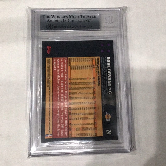 2007 2008 topps chrome Kobe Bryant - graded - BGS 4542