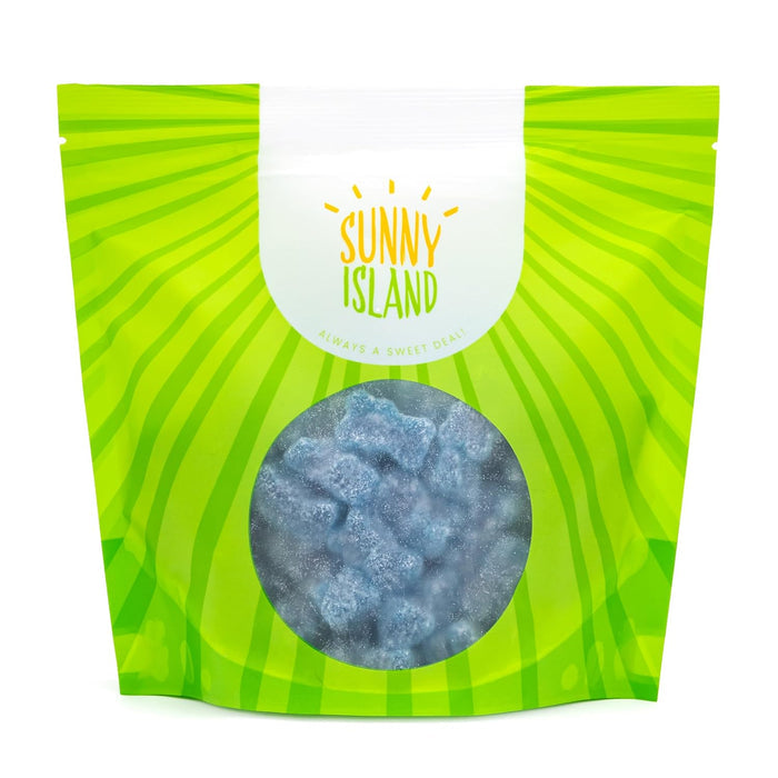 Allergy Aware Blue Gummy Bears 16 oz Bulk Pack Gelatin Free for Vegetarian Pantry and Religious Diet Tables
