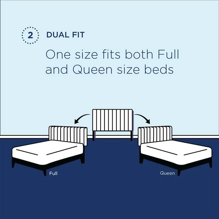 Alyson Angular Channel Tufted Performance Velvet Full / Queen Headboard