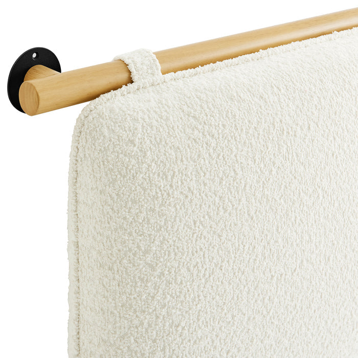 Anela Wall-Mounted Chenille Upholstered Full Headboard