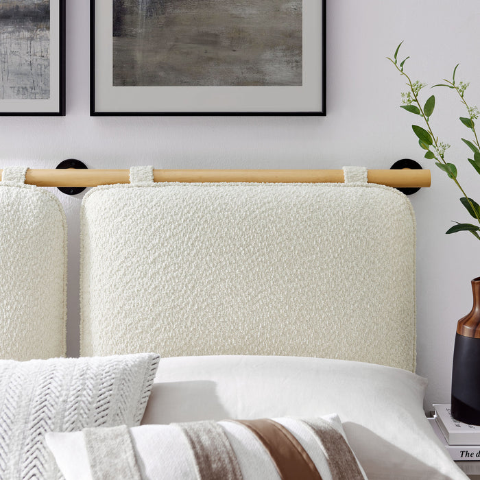 Anela Wall-Mounted Chenille Upholstered Full Headboard