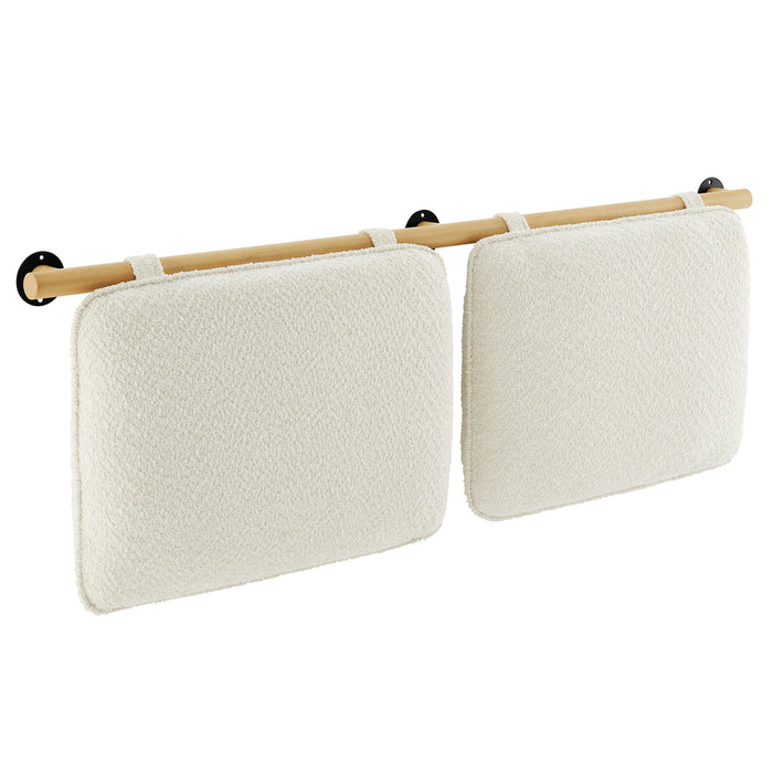 Anela Wall-Mounted Chenille Upholstered Queen Headboard