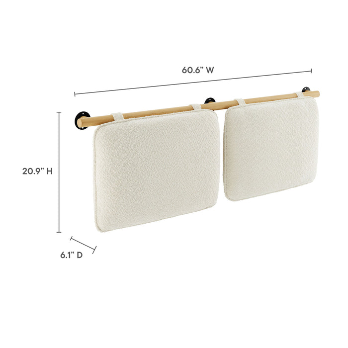 Anela Wall-Mounted Chenille Upholstered Queen Headboard