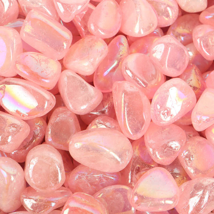 Angel Aura Rose Quartz Tumbled Crystal Tumbled Crystal Magic