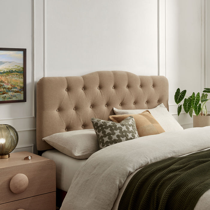 Annabel Premium Linen Blend Full Headboard