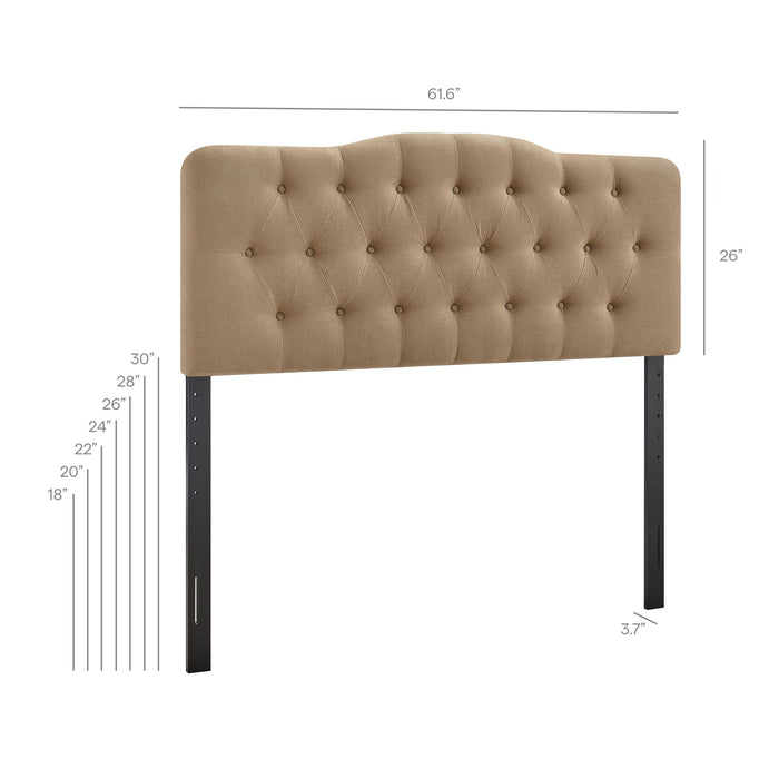 Annabel Premium Linen Blend Queen Headboard