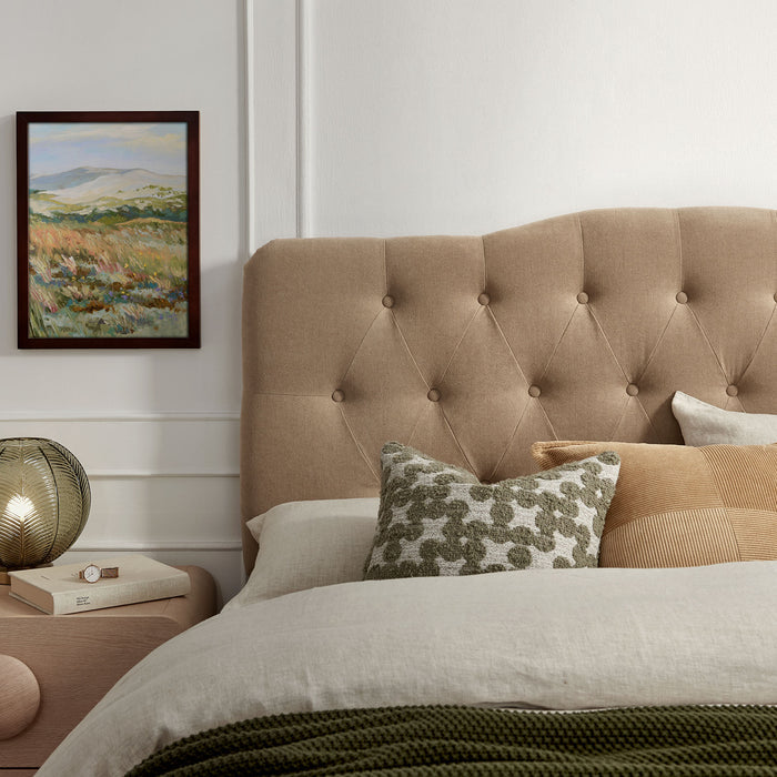 Annabel Premium Linen Blend Queen Headboard