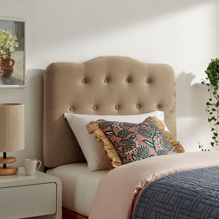 Annabel Premium Linen Blend Twin Headboard