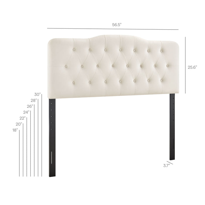 Annabel Stain-Resistant Performance Velvet Full Headboard