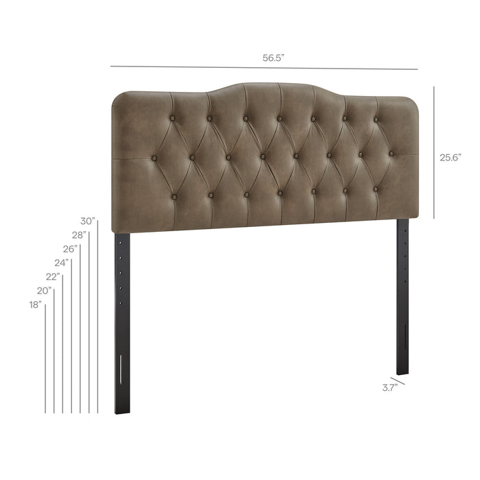 Annabel Vegan Leather Full Headboard