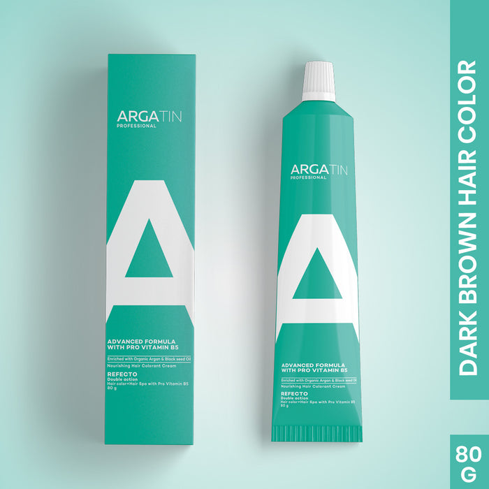 Argatin Professional "Developer 6% 20 Volume" Refecto & Dark brown refcto color tube