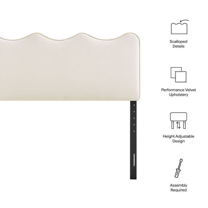 Athena Stain-Resistant Performance Velvet Queen Size Headboard