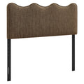 Athena Striped Fabric Upholstered Full Size Headboard