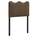 Athena Striped Fabric Upholstered Twin Size Headboard