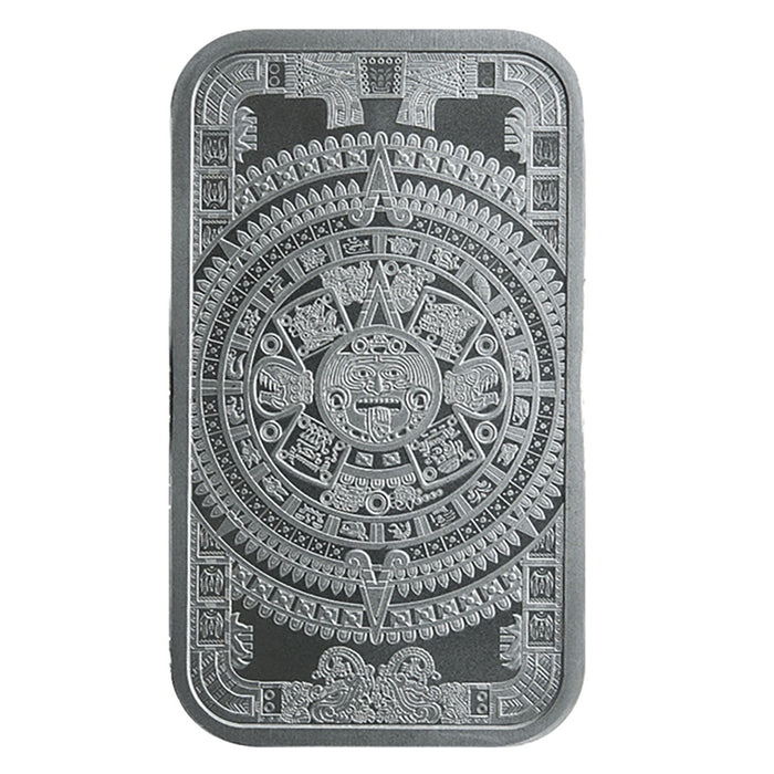Aztec Calendar 1 oz Silver Bar