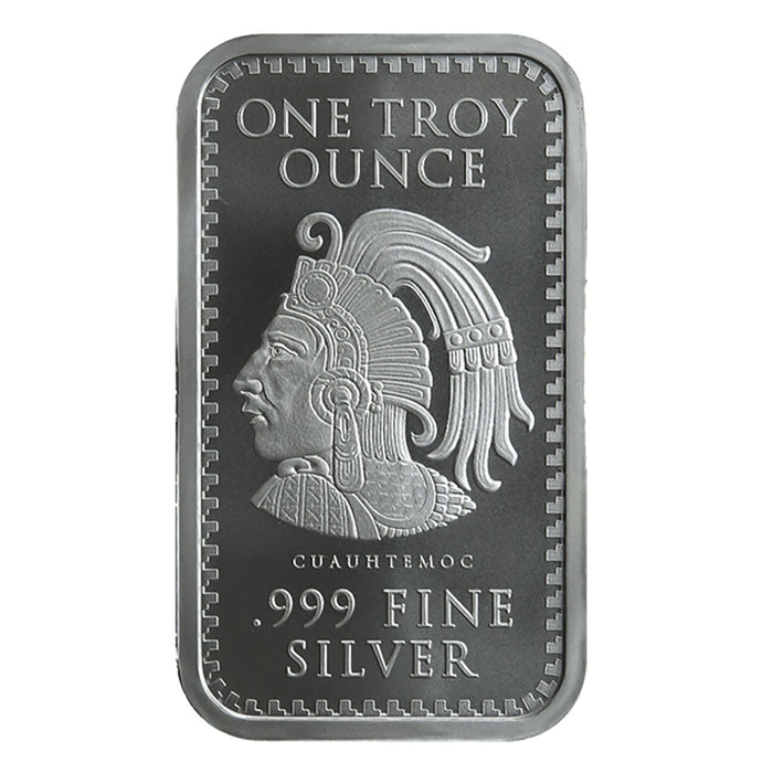 Aztec Calendar 1 oz Silver Bar