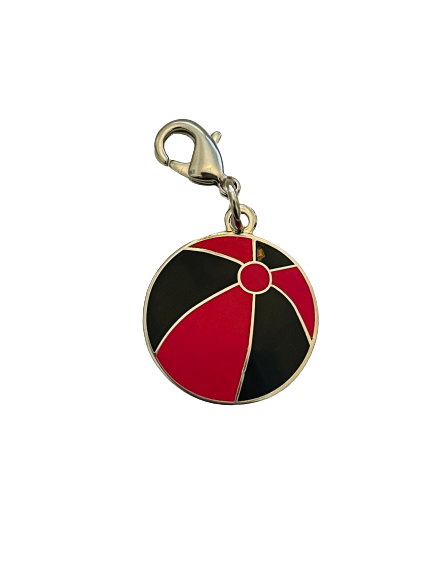 Barbie 2011 Spring Series Charm - Pink & Black Beach Ball #6463