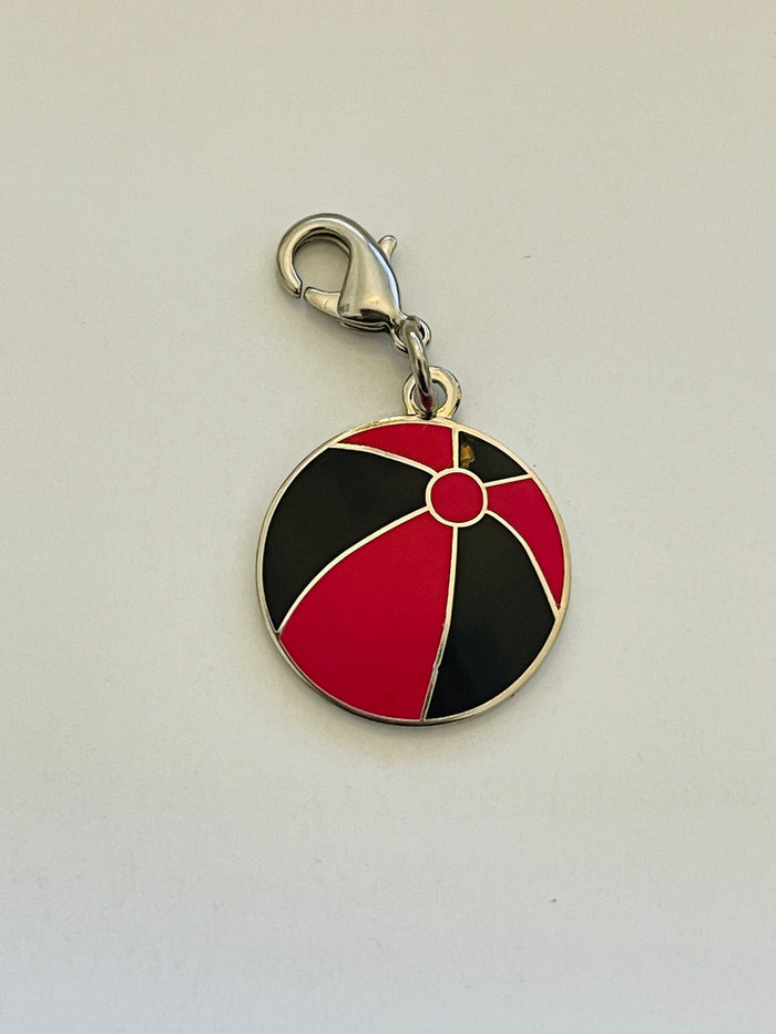 Barbie 2011 Spring Series Charm - Pink & Black Beach Ball #6463