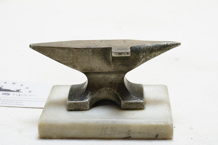 BEAUTIFUL SMALL ANVIL ON ORIGINAL MARBLE BASE