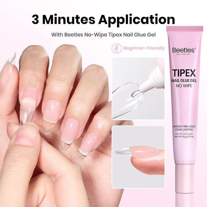 31-variant product line spanning tip shapes (coffin, square, almond, stiletto, xs), pack sizes (96pc/256pc), and bundled kits with primer or remover