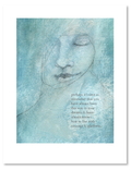 bird & brush: courage & gladness art print