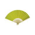 CLOSEOUT Chartreuse Green Premium Paper Hand Fan, Set of 5 - Luna Bazaar | Boho & Vintage Style Decor