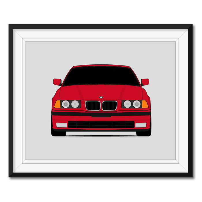 BMW 3 Series 328i / 325i /320i E36  (1995-1998) Poster