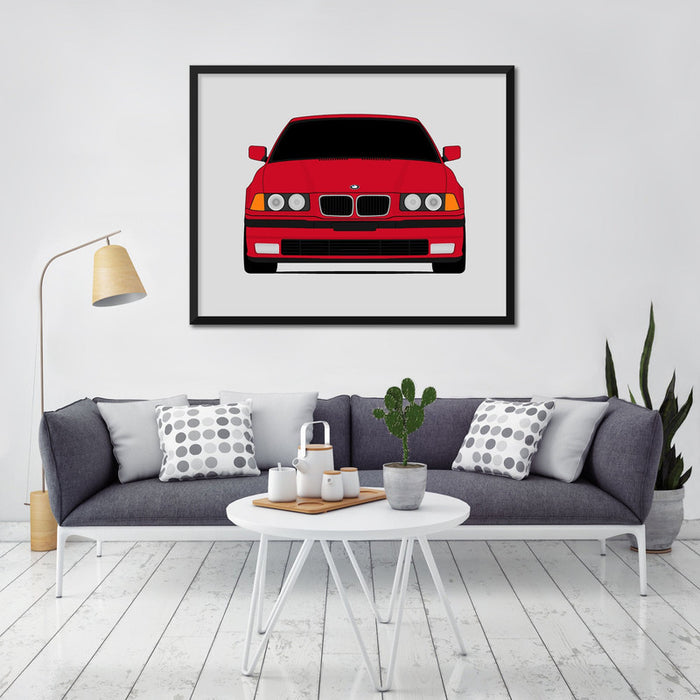 BMW 3 Series 328i / 325i /320i E36  (1995-1998) Poster