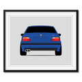 BMW M3 E36  (1995-1999) (Rear) Poster