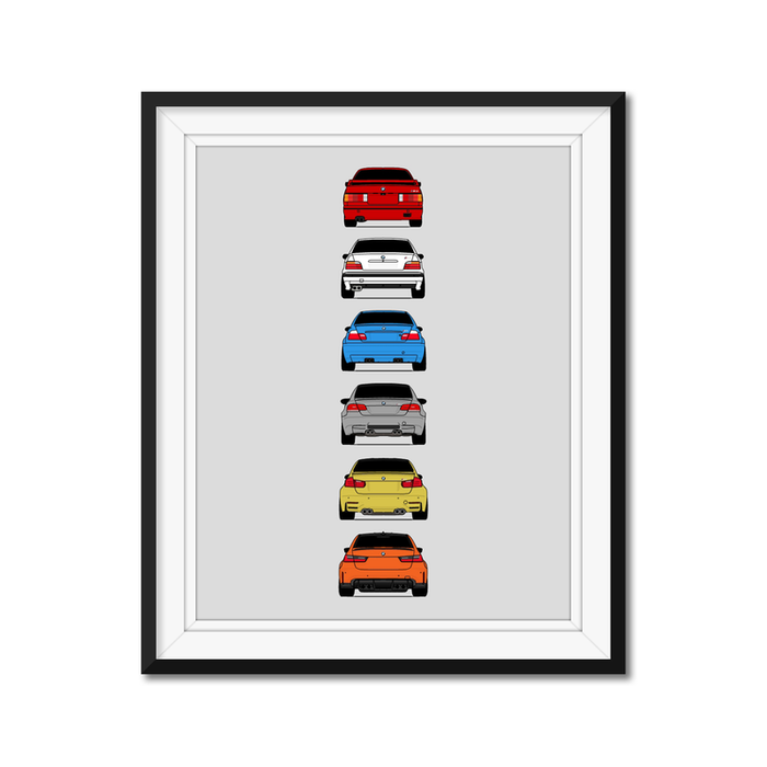 BMW M3 Generations (Rear)