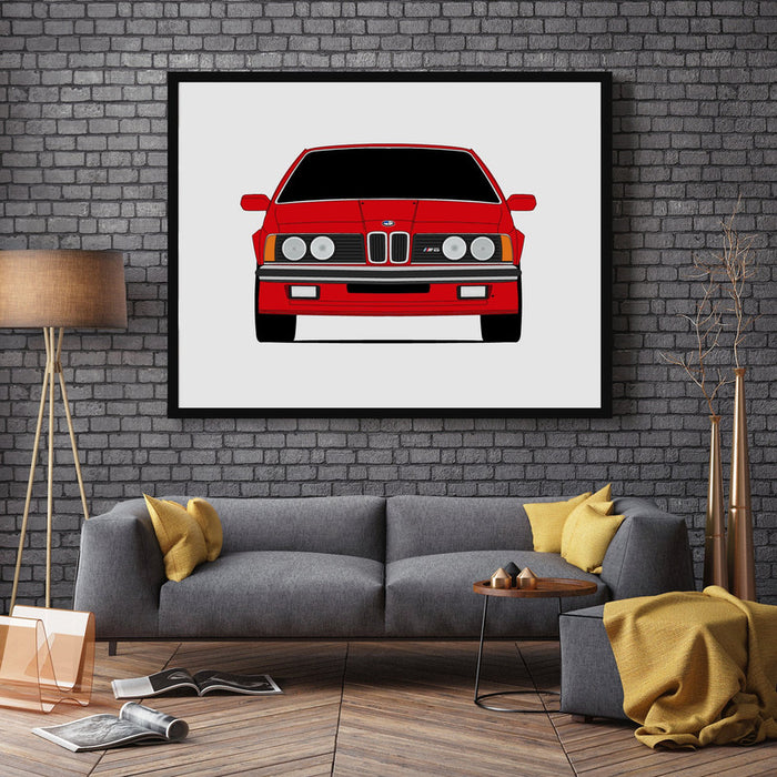 BMW M6 E24 M635CSI (1983-1989) Poster