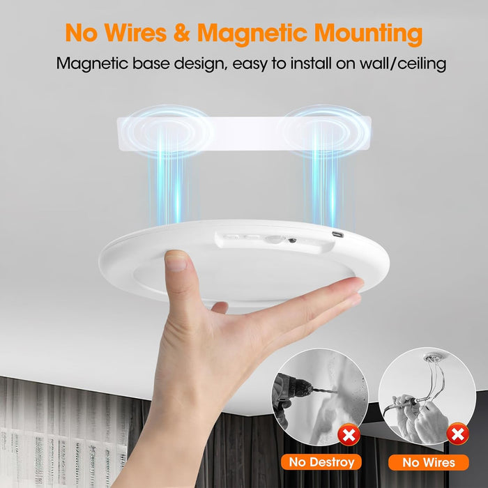 magnetic surface mount requiring no drilling or hardwiring