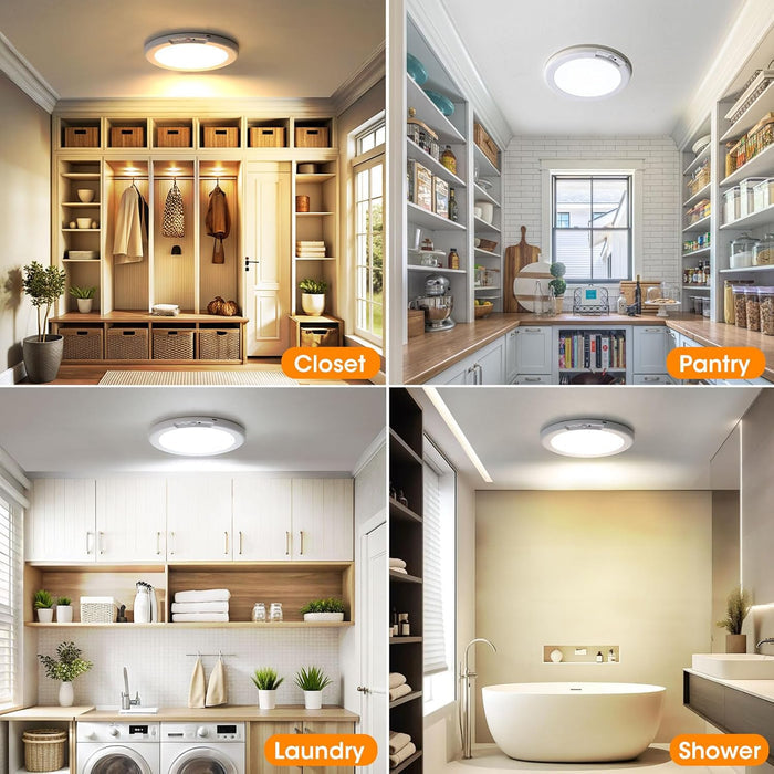 [Brand] Wireless Rechargeable Ceiling Light – Safe Battery Powered Night Light for Elderly and Pet Households