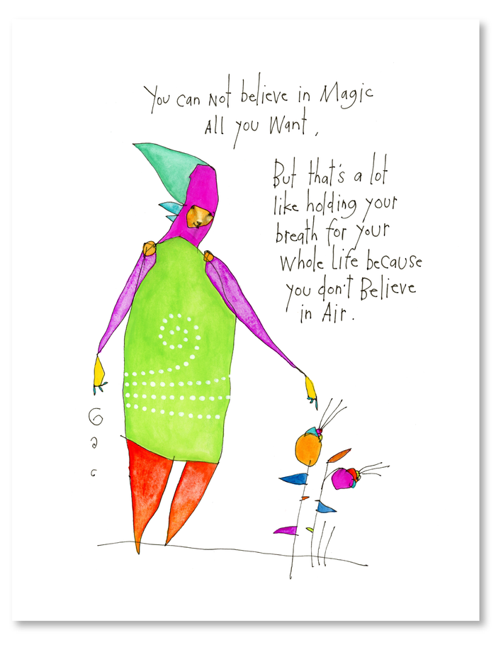 breathing magic art print