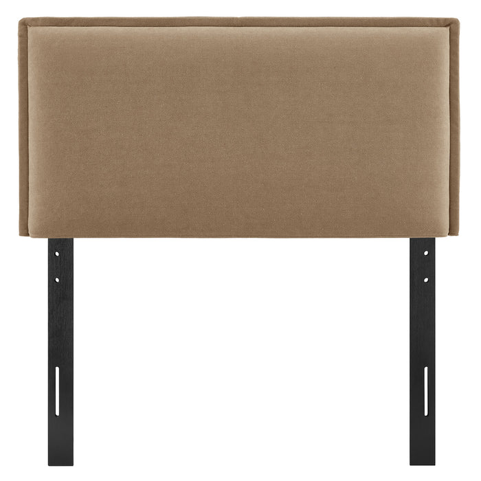 Camille Upholstered Linen Blend Twin Size Headboard