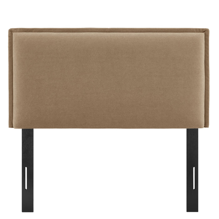 Camille Upholstered Linen Blend Twin Size Headboard