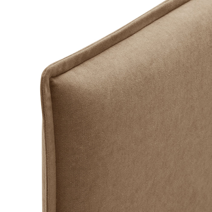 Camille Upholstered Linen Blend Twin Size Headboard