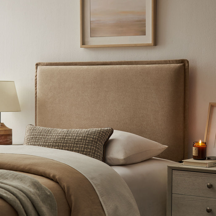 Camille Upholstered Linen Blend Twin Size Headboard