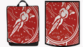CARD Backpack (Red) by Paul Romhany and BOLDFACE - Mystique Factory