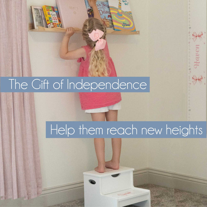 Cars & Trucks Natural Storage Step Stool - MyBambino.com