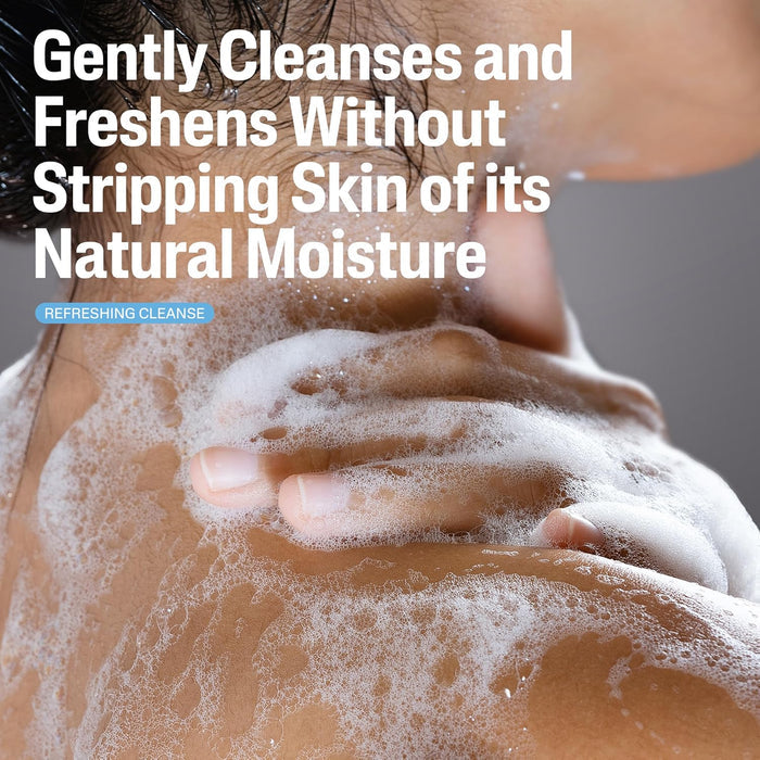 dermatologist-tested, ph-balanced gentle cleansing system that preserves natural oils