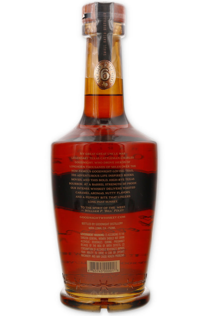 Charles Goodnight Texas Bourbon 6yo 115pf 750ml - Flask Fine Wine & Whisky