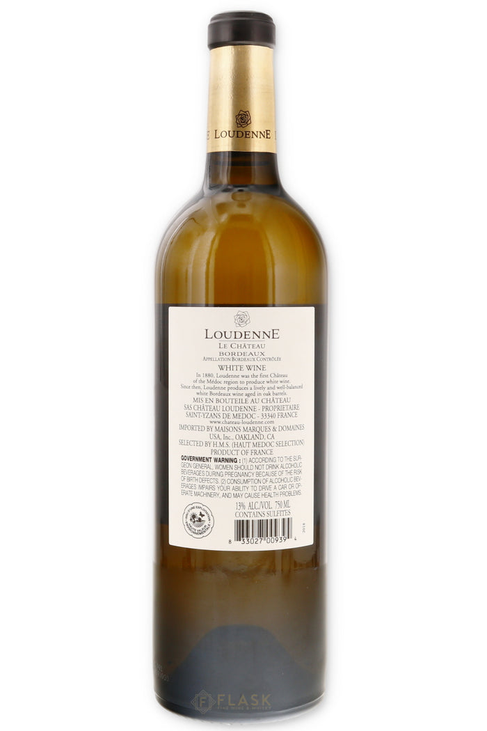 Chateau Loudenne Bourdeaux Blanc 2018 - Flask Fine Wine & Whisky